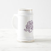 Chope À Bière Vapeur blanche/or (Devant gauche)