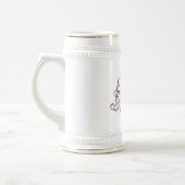 Chope À Bière Vapeur blanche/or (Gauche)