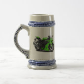 Chope À Bière Vélo vert de Ninja (Gauche)