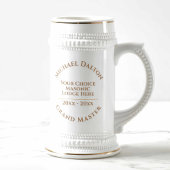 Chope À Bière Vénérable Maître Maçonnique