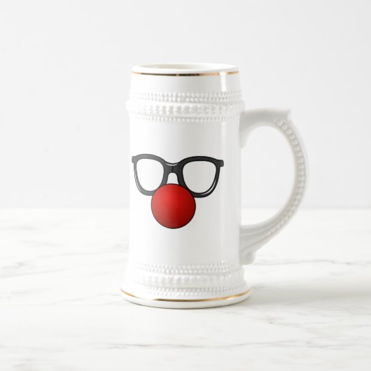 Chope À Bière Verres et nez de clown (Droite)