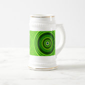 Chope À Bière Vert géométrique Mandala-25436 (Devant droit)