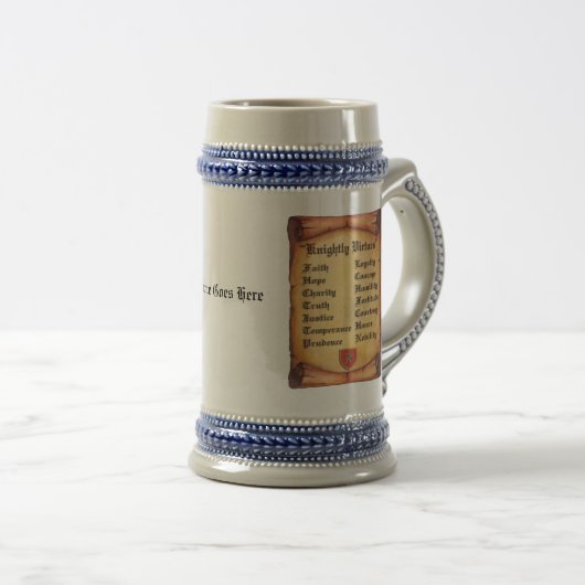 Chope À Bière Vertus Knightly (Devant droit)