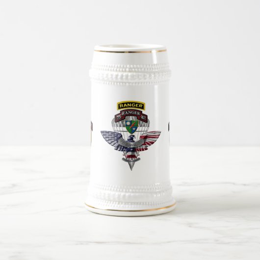 Chope À Bière Vétéran du 75e régiment de Rangers (Centre)