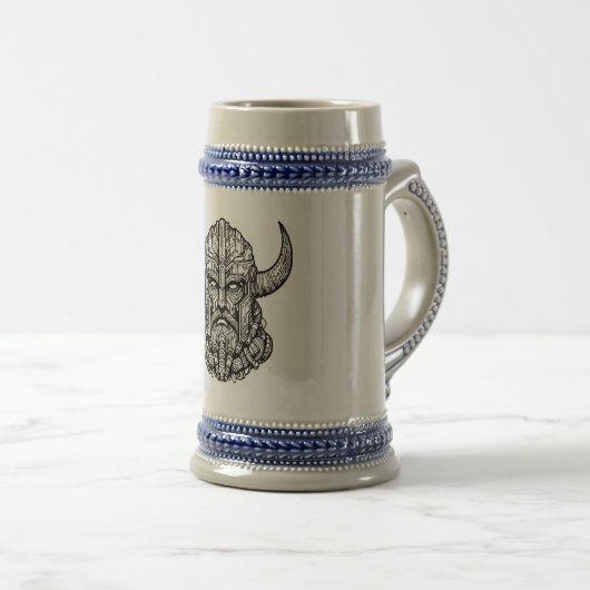 Chope À Bière Viking Warrior III (Devant droit)