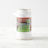 Chope À Bière Vintage Black Hawk Ginger Ale Stein (Devant gauche)