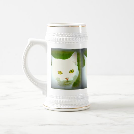 Chope À Bière visage blanc (Gauche)