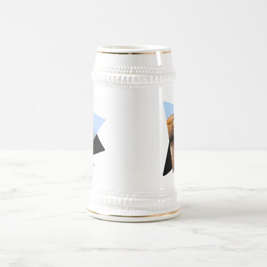 Chope À Bière Vision d'un bel aigle d'or jeune (Centre)