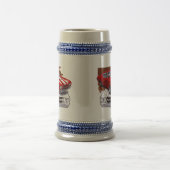 Chope À Bière Voiture 1970 Rouge-Blanche de Chevelle (Centre)