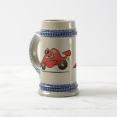 Chope À Bière Voiture de course rouge (Devant gauche)