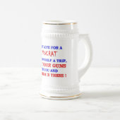CHOPE À BIÈRE VOTER LA DÉMOCRATE (Devant droit)