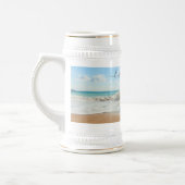 Chope À Bière Votre bière Stein photo avec texte personnalisé (Gauche)