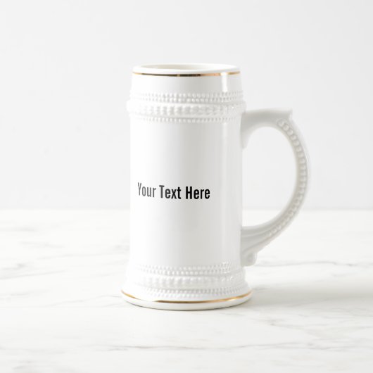 Chope À Bière Votre texte ici Custom Beer Stein (Droite)