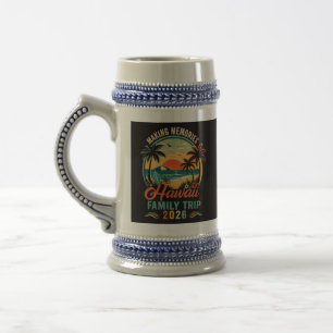 Chope À Bière Voyage de Famille à Hawaï Coucher de Soleil Tropic