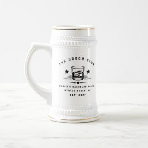 Chope À Bière Week-end de fête de bachelor sur le thème du Whisk