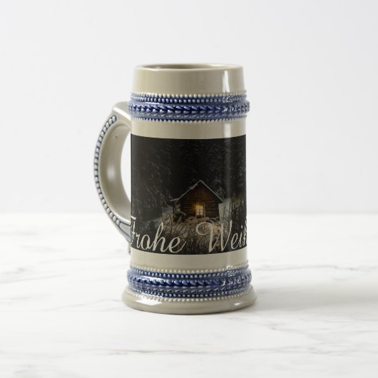 Chope À Bière Weihnachtsgrüße mit Hexenhaus (Devant gauche)