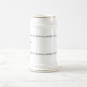 Chope À Bière Whimsical Doodle Black and White Wedding Party (Centre)