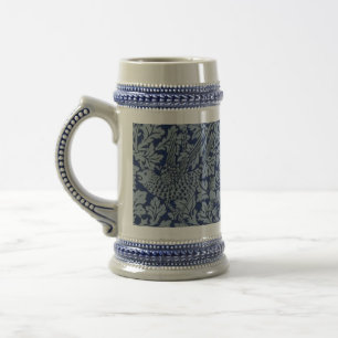 Chope À Bière William Morris Motif Vintage Bird et Anemone