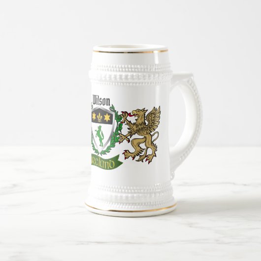 Chope À Bière Wilson Irish Shield (Devant droit)