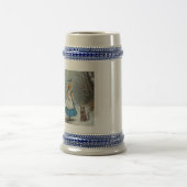 Chope À Bière Winter Alice main droite bleu stein (Centre)