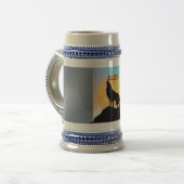 Chope À Bière Wolf Howling à Moon stein (Devant gauche)