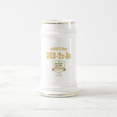 Chope À Bière Worlds BEST DAD-To-BE - Est.2019 Personnalisable (Centre)