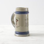 Chope À Bière Wunjo RuneStone Stein (Devant gauche)