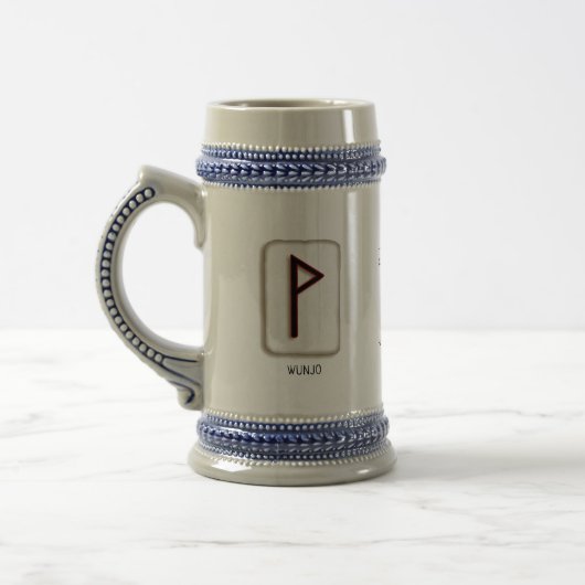 Chope À Bière Wunjo RuneStone Stein (Gauche)
