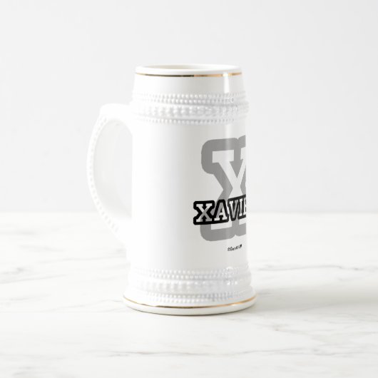 Chope À Bière X est pour Xavier (Devant gauche)