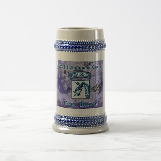 Chope À Bière XVIIIe Escadron aéroporté Gift Stein (Centre)