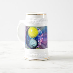Chope À Bière Yang-Yin / Soleil-Lune
