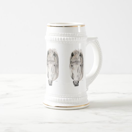Chope À Bière Yeux aimables - cheval islandais (Devant droit)