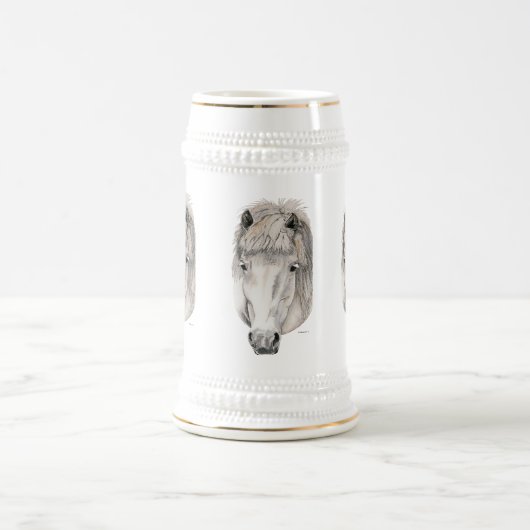Chope À Bière Yeux aimables - cheval islandais (Centre)