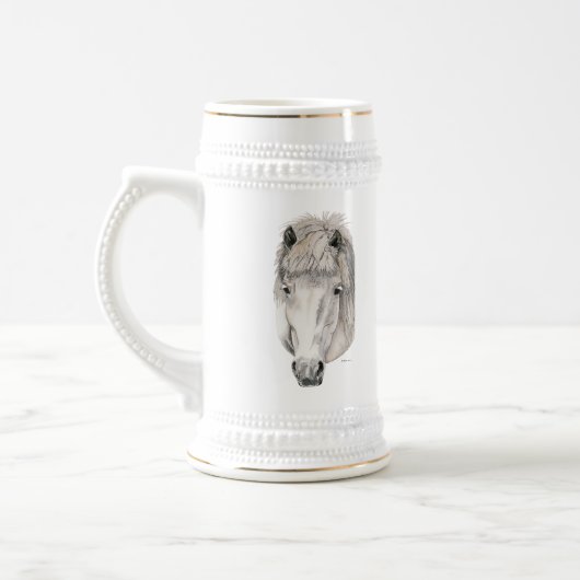 Chope À Bière Yeux aimables - cheval islandais (Gauche)