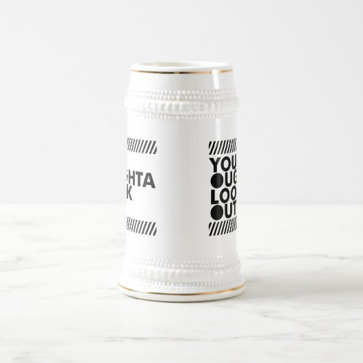 Chope À Bière YOLO avec prudence (Centre)