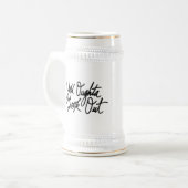 Chope À Bière YOLO par l'amour je (Devant gauche)