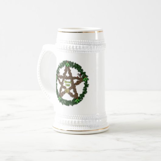 Chope À Bière Yuletide Pentacle (Devant gauche)