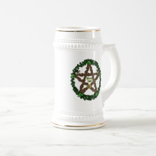 Chope À Bière Yuletide Pentacle (Devant droit)