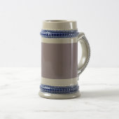 Chope À Bière Zen blanc gris stein (Devant droit)
