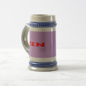 Chope À Bière Zen rouge lilac stein (Devant gauche)