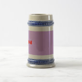 Chope À Bière Zen rouge lilac stein (Centre)