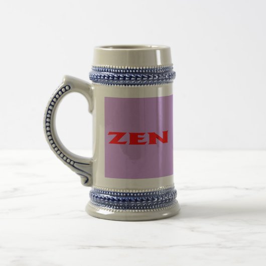 Chope À Bière Zen rouge lilac stein (Gauche)