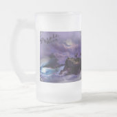 chope de bière givrée avec dauphin (Gauche)