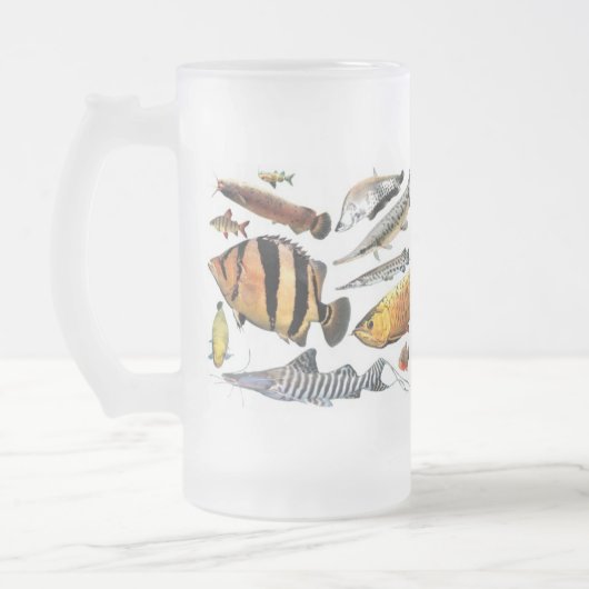 CHOPE GIVRÉE 大型熱帯魚のフロストグラスマグカップ (Gauche)