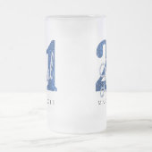 Chope Givrée 21 et juridique | Parties scintillant Blue Faux 21 (Centre)