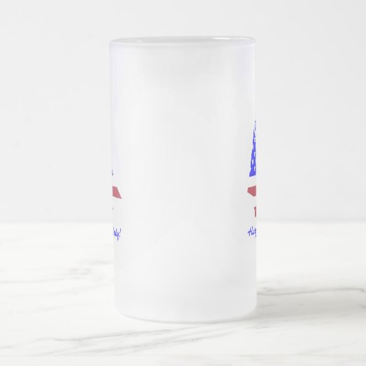 Chope Givrée 4 juillet bateau à voile d'été rouge, blanc et ble (Centre)