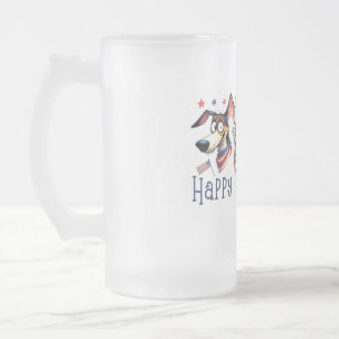 Chope Givrée 4 juillet. Jour de l'indépendance. Chiens amusants