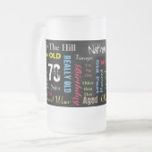 Chope Givrée 70e anniversaire heureux en style Graffiti (Devant gauche)