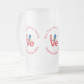 Chope Givrée Açores Red LOVE Drapeau personnalisé (Devant gauche)