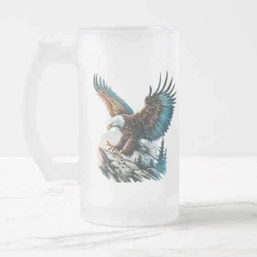 Chope Givrée Aigle en aquarelle (Gauche)